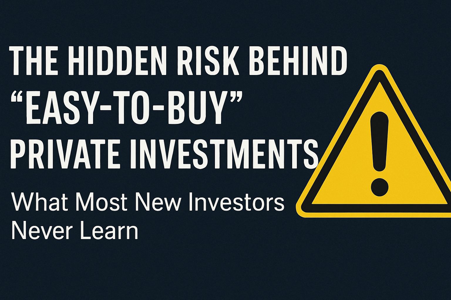 Private investment risk article image